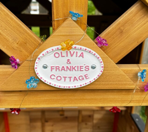 Oval Playhouse Sign 120mm x 80mm